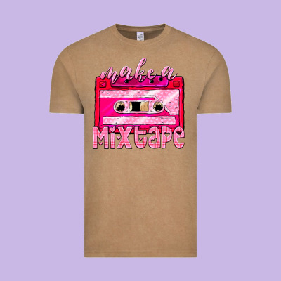 Make A Mixtape Cassette Vintage Tee Designed By Nancycooperartshop