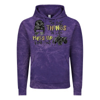 Cloud Purple the best things in life mess up your hair Vintage Hoodie - MaliasSmallBusiness