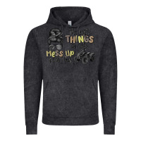Vintage Black the best things in life mess up your hair Vintage Hoodie - MaliasSmallBusiness