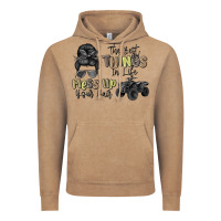 Vintage Coffee the best things in life mess up your hair Vintage Hoodie - MaliasSmallBusiness