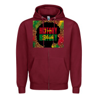 Burgundy i am black history Zipper Hoodie - TumblerDesignByShophia