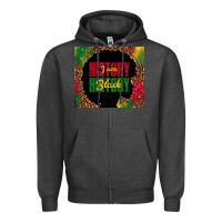 Charcoal Heather i am black history Zipper Hoodie - TumblerDesignByShophia
