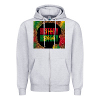 Heather Grey i am black history Zipper Hoodie - TumblerDesignByShophia