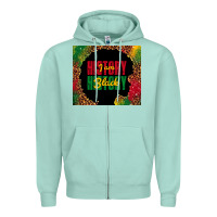 Seafoam i am black history Zipper Hoodie - TumblerDesignByShophia