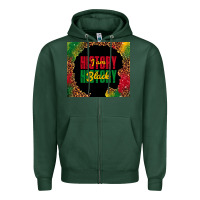 Sports Green i am black history Zipper Hoodie - TumblerDesignByShophia