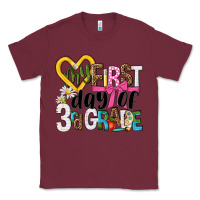 Burgundy my first day of 3rd grade Classic Tee - NancyCooperArtShop