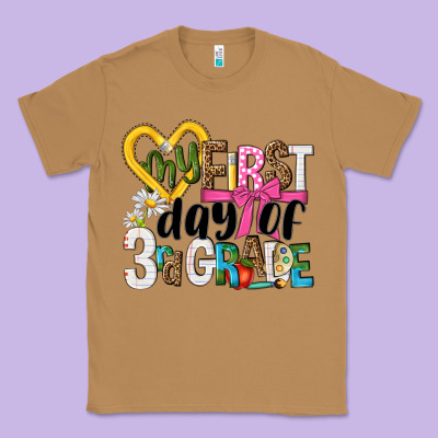 My First Day Of 3rd Grade Classic Tee Designed By Nancycooperartshop