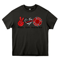 Asphalt peace love back to red Heavy Core Tee - Artiststas