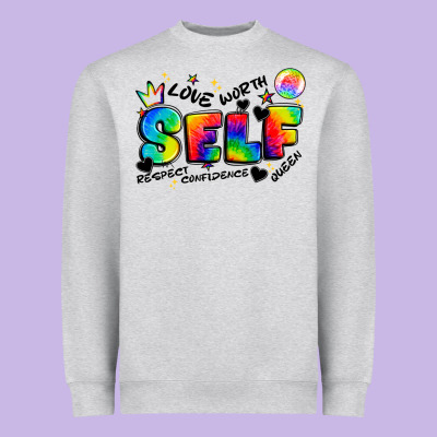 Self Love Tie Dye Heavyweight Sweatshirt Designed By Artiststas
