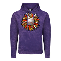 Cloud Purple Baseball Sunflower Vintage Hoodie - Jasminsmagicworld