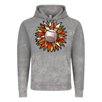 Cloud Rock Baseball Sunflower Vintage Hoodie - Jasminsmagicworld