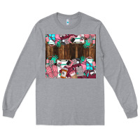 Heather Grey custom name Long Sleeve Tee - LillyAllenDesigns
