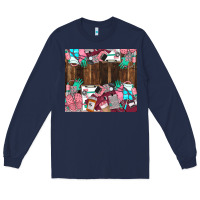 Navy custom name Long Sleeve Tee - LillyAllenDesigns