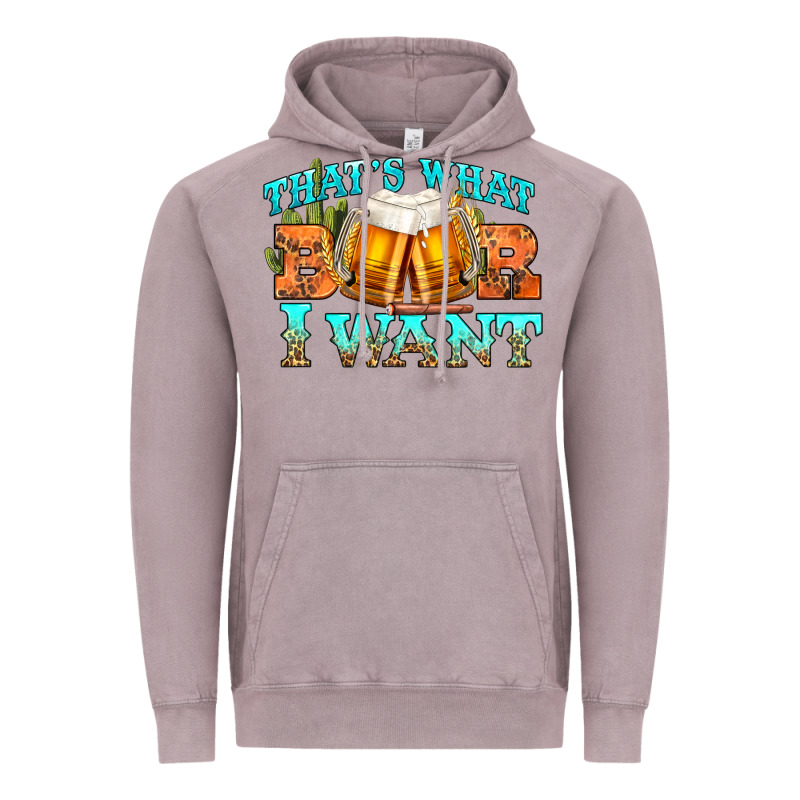 Western Beer Thats What I Want Vintage Hoodie by NancyCooperArtShop | Teevron