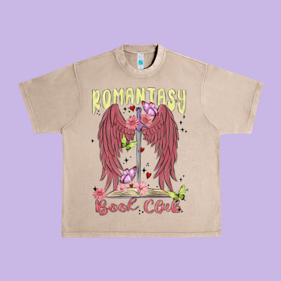 Romantasy Book Club Urban Heavy Tee Designed By Maliassmallbusiness