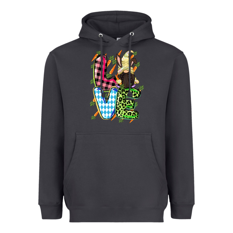Love Easter Gnome Easter Day Heavyweight Hoodie by CowGirlArtShop | Teevron