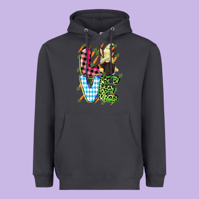 Love Easter Gnome Easter Day Heavyweight Hoodie Designed By Cowgirlartshop