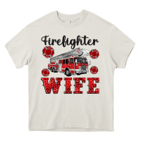 Cream firefighter wife Heavy Core Tee - Artiststas