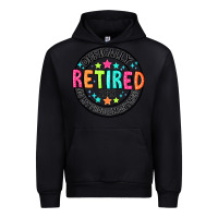 Black Officially Retired 2025 not my problem anymore Urban Hoodie - CowhideDigitalArt