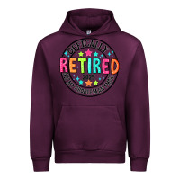 Mauve Wine Officially Retired 2025 not my problem anymore Urban Hoodie - CowhideDigitalArt