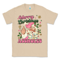 Mushroom merry christmas assholes Classic Tee - MaliasSmallBusiness