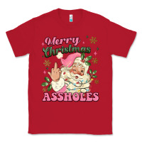 Red merry christmas assholes Classic Tee - MaliasSmallBusiness
