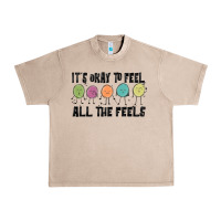French Oak ıt's okay to feel all the feels Urban Heavy Tee - MaliasSmallBusiness