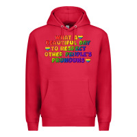 Cardinal What a beautiful day to respect other people's Premium Hoodie - CowGirlArtShop