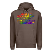 Coffee What a beautiful day to respect other people's Premium Hoodie - CowGirlArtShop