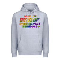 Heather Grey What a beautiful day to respect other people's Premium Hoodie - CowGirlArtShop