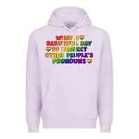 Lilac What a beautiful day to respect other people's Premium Hoodie - CowGirlArtShop