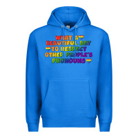 True Royal What a beautiful day to respect other people's Premium Hoodie - CowGirlArtShop