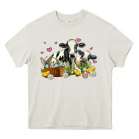 Cream easter cows with chicks Heavy Core Tee - AdoDesignShop