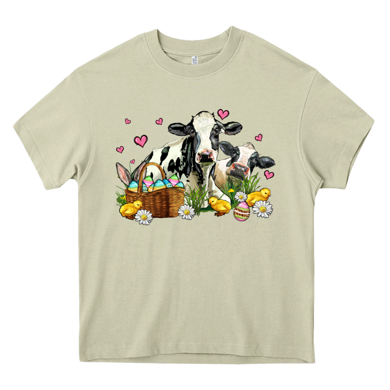 Easter Cows With Chicks Heavy Core Tee by AdoDesignShop | Teevron