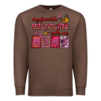 Chestnut my favorite valentine calls me mama Premium Sweatshirt - OliviaCreatesArt
