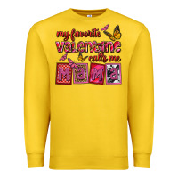 Lemon my favorite valentine calls me mama Premium Sweatshirt - OliviaCreatesArt