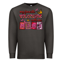 Smoke my favorite valentine calls me mama Premium Sweatshirt - OliviaCreatesArt