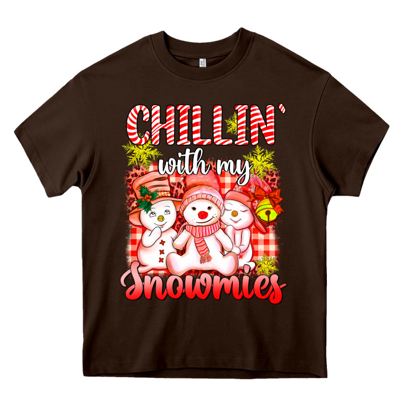 Chillin  With My Red Snowmies Heavy Core Tee by AdoDesignShop | Teevron