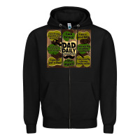 Black dad daily affirmations Zipper Hoodie - TumblerDesignByShophia
