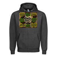Charcoal Heather dad daily affirmations Zipper Hoodie - TumblerDesignByShophia