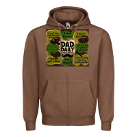 Chestnut dad daily affirmations Zipper Hoodie - TumblerDesignByShophia