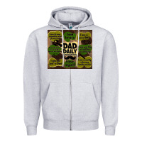 Heather Grey dad daily affirmations Zipper Hoodie - TumblerDesignByShophia
