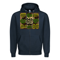 Navy dad daily affirmations Zipper Hoodie - TumblerDesignByShophia