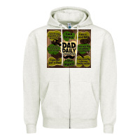 Oatmeal Heather dad daily affirmations Zipper Hoodie - TumblerDesignByShophia