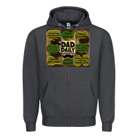 Smoke dad daily affirmations Zipper Hoodie - TumblerDesignByShophia