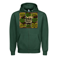 Sports Green dad daily affirmations Zipper Hoodie - TumblerDesignByShophia