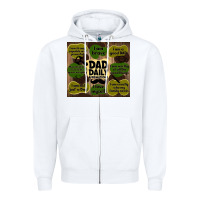 White dad daily affirmations Zipper Hoodie - TumblerDesignByShophia