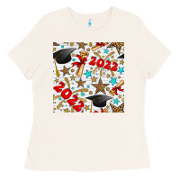 Bone graduation 2022 seamless pattern Ladies Tee - BundleAndBundleShop