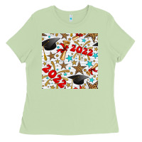 Matcha graduation 2022 seamless pattern Ladies Tee - BundleAndBundleShop