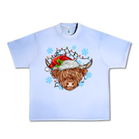 Grape Ice christmas cow Urban Heavy Tee - MaliasSmallBusiness